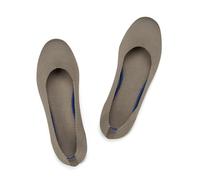 Frank Mully Women's Ballet Flats Slip On Knit Dress Shoes Pumps Shoes Round Toe,010Khaki, UK 3.5