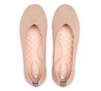 Frank Mully Womens Ballet Flats Wide Ballet Flats Slip On Knit Shoes Comfortable Round Toe for Women, brown, 5 UK