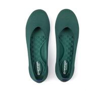 Frank Mully Womens Ballet Flats Wide Ballet Flats Slip On Knit Shoes Comfortable Round Toe for Women, Green, 9.5 UK
