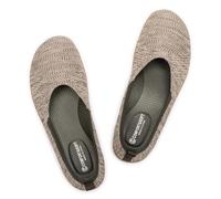 Frank Mully Womens Flat Shoes Wide Toe Box Knitted Wide Width Flats Comfort, Green, 6.5 UK