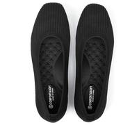 Frank Mully Women's Flats Square Toe Flats Comfortable Slip on Washable Ballet Flats Shoes for Women Dressy Work, Black, 7 UK