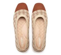 Frank Mully Women's Flats Square Toe Flats Comfortable Slip on Washable Ballet Flats Shoes for Women Dressy Work, A-camel, 11