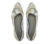 Frank Mully Women's Wide Width Flat Shoes, Comfortable Pointed Toe Flats for Wide Feet, Camo M, 7