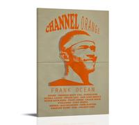 Frank Ocean Channel Orange Anti Splash Art Posters Living Room And Bedroom Hanging Paintings Suitable for Multiple Scenarios No Need for Punching Easy to Install Suitable for Gifts And Personal UseFra