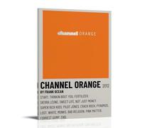 Frank Ocean Channel OrangeWaterproof Poster Wall Painting Canvas Decorative Painting Suitable for Office Bedroom Decoration Living Room PosterFrame-style20x30inch(50x75cm)
