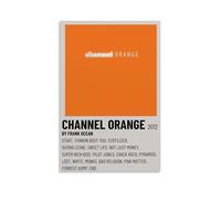 Frank Ocean Channel OrangeWaterproof Poster Wall Painting Canvas Decorative Painting Suitable for Office Bedroom Decoration Living Room PosterUnframe-style16x24inch(40x60cm)