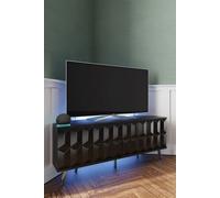 Frank Olsen Elevate Black Corner Tv Cabinet With Mood Lighting & Intelligent Eye