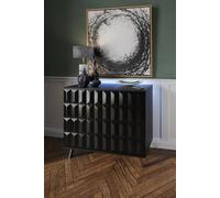 Frank Olsen Elevate Black Small Sideboard With Mood Lighting