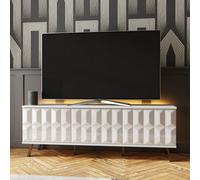 Frank Olsen Elevate White Tv Cabinet With Led Mood Lighting