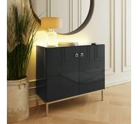 Frank Olsen Furniture Frank Olsen Lyra Tall sideboard - Midnight Onyx Black