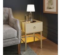 Frank Olsen Lyra 1 Drawer Side Table - Antique White