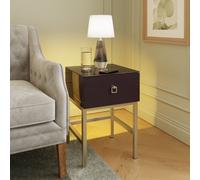 Frank Olsen Lyra 1 Drawer Side Table - Plum Black