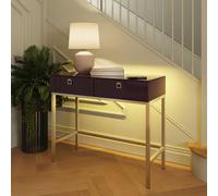 Frank Olsen Lyra 2 Drawer Console Table - Plum Black