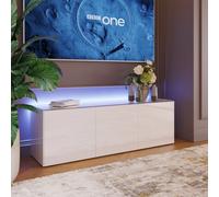 Frank Olsen Smart LED 3 Door Large TV Unit - White