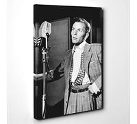 Frank Sinatra (1) Canvas Print | Gallery Wrapped 30mm Frame Wall Art | 30x20 inches | Ready to Hang | Modern Picture | Living Room Bedroom Lounge Office