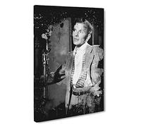 Frank Sinatra (1) Canvas Print | Gallery Wrapped 30mm Frame Wall Art | 30x20 inches | Ready to Hang | Modern Picture | Living Room Bedroom Lounge Office