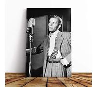 Frank Sinatra (1) Canvas Print | Gallery Wrapped 30mm Frame Wall Art | 30x20 inches | Ready to Hang | Modern Picture | Living Room Bedroom Lounge Office