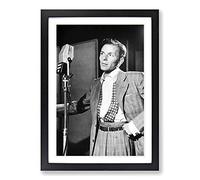 Frank Sinatra (1) Framed Print | A2 Oak Framed Wall Art | Ready to Hang | Modern Nature Picture | Living Room Bedroom Lounge Office