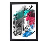 Frank Sinatra (1) V2 Framed Print | A2 Black Framed Wall Art | Ready to Hang | Modern Nature Picture | Living Room Bedroom Lounge Office