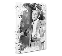 Frank Sinatra (1) V3 Canvas Print | Gallery Wrapped 30mm Frame Wall Art | 30x20 inches | Ready to Hang | Modern Picture | Living Room Bedroom Lounge Office