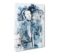 Frank Sinatra Canvas Print | Gallery Wrapped 30mm Frame Wall Art | 20x14 inches | Ready to Hang | Abstract Picture | Living Room Bedroom Lounge Office