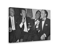 Frank Sinatra, Dean Martin, Sammy Davis Poster, Poster Canvas Poster Wall Art Decor Print Picture Paintings for Living Room Bedroom Decoration Frame-style 08x12inch(20x30cm)