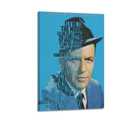Frank Sinatra Fly Me To The Moon Rapper Music Signed Limited Album Cover Prints Posters Canvas Wall Art Room Aesthetic Posters Music Classroom Bedroom Wall Decor Art 16x24inch(40x60cm) Frame-style