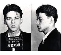 Frank Sinatra Mugshot Photograph 11 X 14 - Iconic 1938 Mug Shot Portrait - Busted In Bergen County, New Jersey - Police Arrest Picture - Rare Photo - Poster Art Print