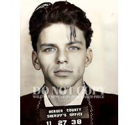 Frank Sinatra Mugshot Photograph 11 X 14 - Stunning 1938 Mug Shot Arrest Portrait - Busted In Bergen County - Rare Photo - Poster Art Print