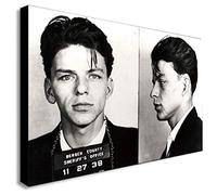 Frank Sinatra Police Mugshot - Canvas Framed Wall Art Print - Various Sizes (A4 12x8 inches)