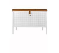 Frank Storage Bench White/ Brown