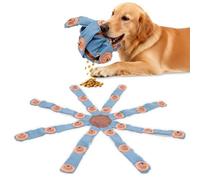 Frank The Dogtopus Dog Toy Indestructible Interactive Treat Dispenser Brain Toy with Barriers Intelligence Toy Spikes and Twisted Traps for Small, Medium and Large Dogs