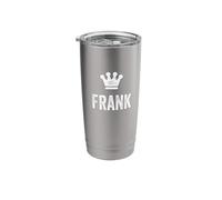 Frank The King/Crown & Name Design for Men Named Frank Stainless Steel Insulated Tumbler
