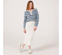 Frank Usher Pull-On Midi Pencil Ponte Skirt BLACK LARGE / EXTRA LARGE