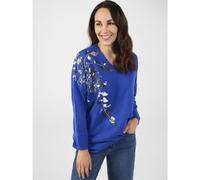 Frank Usher V-neck Long Sleeve Jumper Sequin Detail GREY SMALL MEDIUM