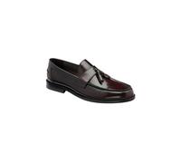 Frank Wright Men's Black Leather 'Bounty' Loafers in Dark Red | Size: 9 Frank Wright Dark Red 9
