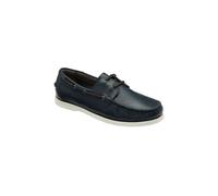 Frank Wright Men's Brown Suede 'Knight' Boat Shoes in Navy | Size: 6 Frank Wright Navy 6