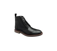 Frank Wright Men's 'Corby' Leather Lace-Up Boots in Black | Size: 9 Frank Wright Black 9