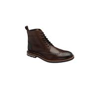 Frank Wright Men's 'Corby' Leather Lace-Up Boots in Brown | Size: 10 Frank Wright Brown 10