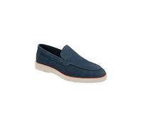 Frank Wright Men's Grey Suede 'Simmons II' Loafers in Blue | Size: 9 Frank Wright Blue 9