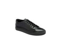 Frank Wright Men's Leather 'Madeley' Trainers in Black | Size: 9 Frank Wright Black 9