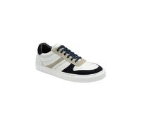 Frank Wright Men's White Navy Leather 'Buck' Trainers | Size: 6 Frank Wright White 6