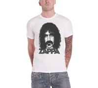 Frank Zappa Big Face Portait T-Shirt in White | Size: 2XL Frank Zappa White 2XL