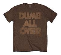 Frank Zappa Dumb All Over Official Tee T-Shirt Mens Unisex (Medium) Brown