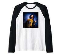 Frank Zappa & Guitar LA Portrait by Michael Grecco Raglan Baseball Tee