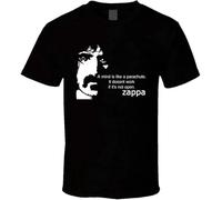 Frank Zappa Men T-Shirt mit Zitat Black XL