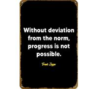 Frank Zappa quote Music Poster Retro Metal Tin Vintage Sign 12 X 8 Inch Bar Club Man Cave Room Wall Decor