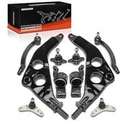 Frankberg 10x Control Arm Kit Front Axle Left Right Compatible with Mi.ni One D R50 R53 2003-2006 Mi.ni Cooper S R50 R53 2002-2006 Mi.ni Cabriolet Cooper S R52 2004-2007 Replace# 31126757561