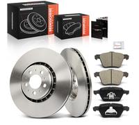 Frankberg 1x Frankberg Brake Disk + 4x Front brake pads 306573013,30657301 | Compatible with: XC90 I 275