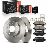 Frankberg 1x Frankberg Brake Disk + 4x Rear brake pads 93179164, 93188727